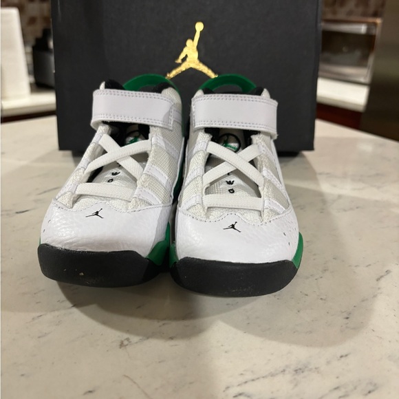 Nike Air Jordan 6 Rings TD Lucky Green White Black 323420-131 Shoe Sneaker - Picture 8 of 15
